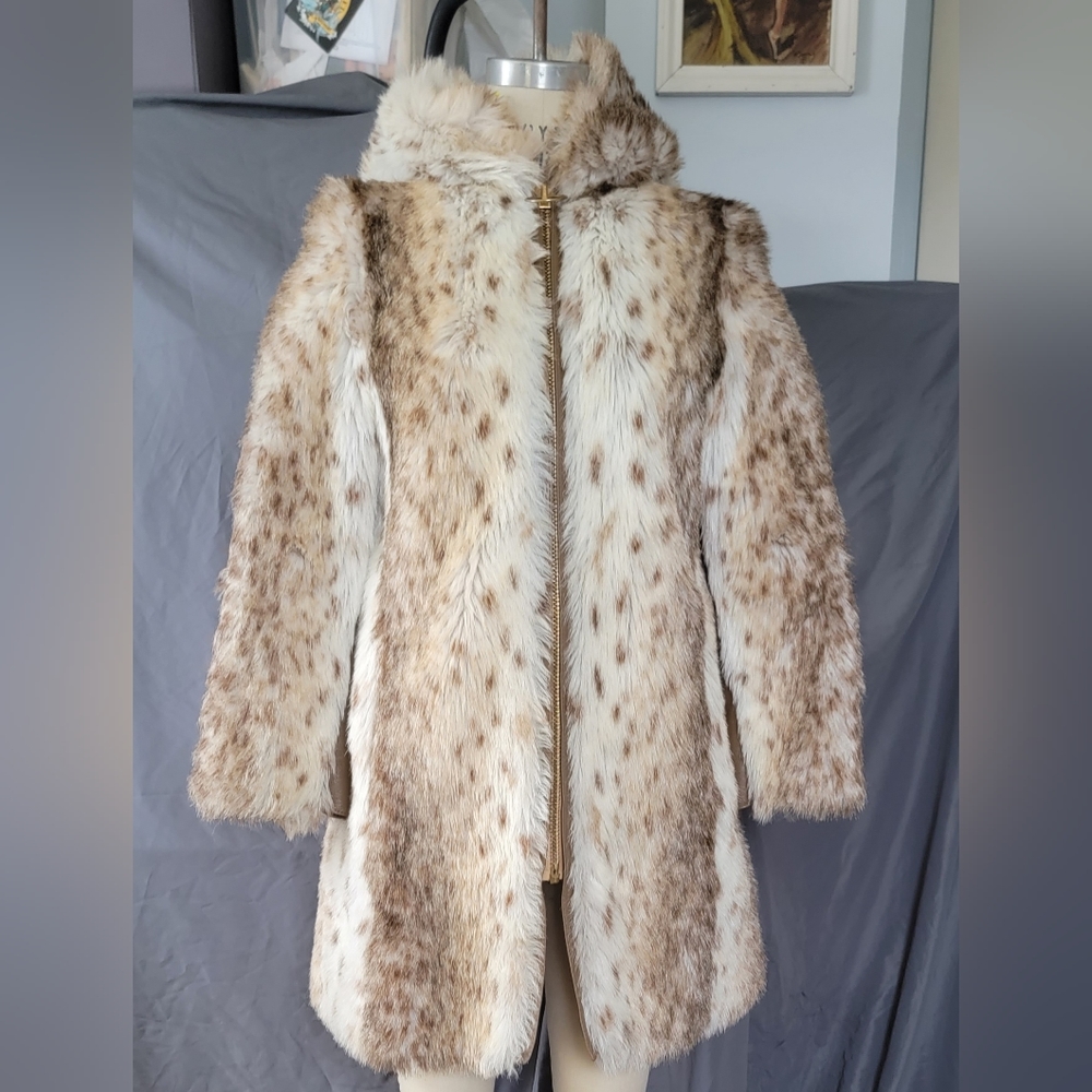 Vintage Tissavel faux fur coat